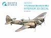Quinta Studio QD72210 Bristol Blenheim Mk.I 3D-Printed & coloured Interior on decal paper (Airfix) 1/72